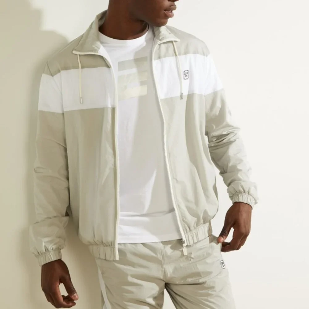 GUESS Men's Nowell Zip-Up Jacket sz L - Picture 1 of 8